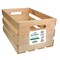Good Wood by Leisure Arts Wooden Crate, wood crate unfinished, wood crates for display, wood crates for storage, wooden crates unfinished, Pine, 14.75" x 9.5" x 7.25"